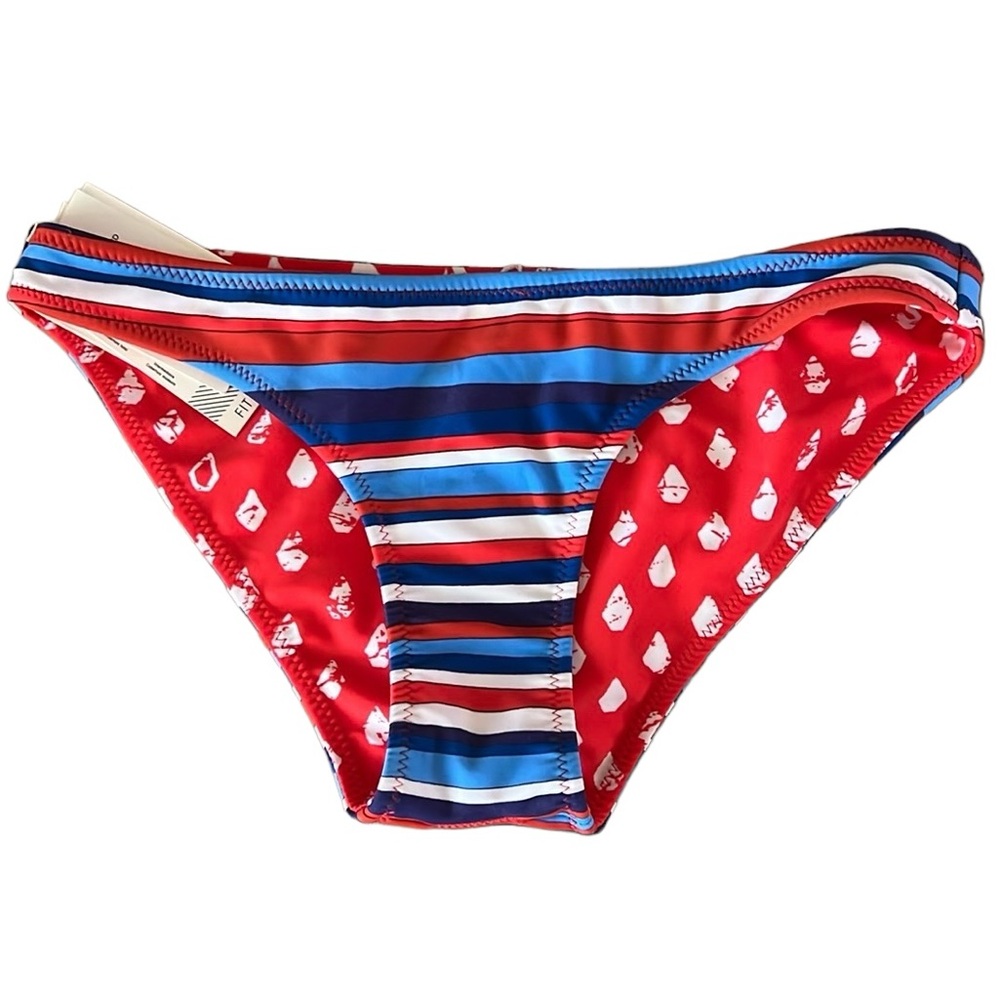 Volcom Americana Pride Reversible Full Bikini Bottom